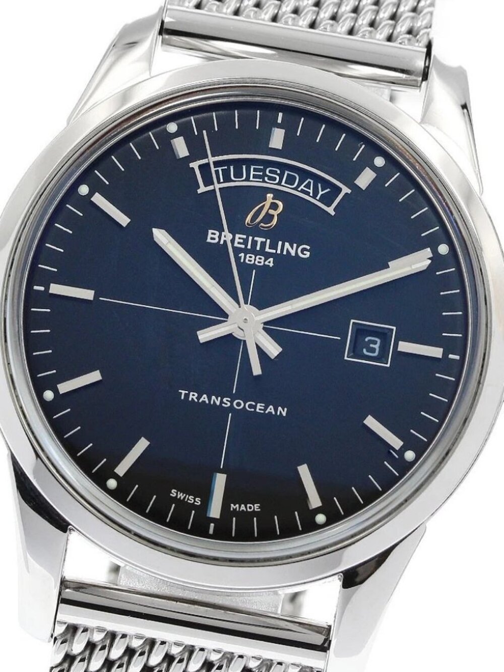 BREITLING Transocean A45310 Day date black Dial Automatic Men's Watch_950611